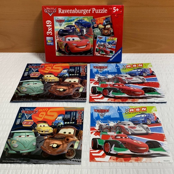 Disney Cars Set of 2 Jigsaw Puzzles by Ravensburger - Picture 2 of 9